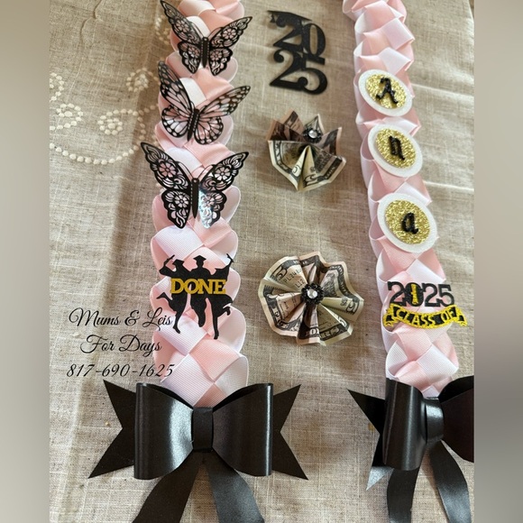 Custom Graduation Lei Birthday Lei custom colors & themes available